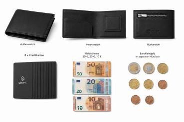 CRIPT SLIM WALLET NAPPA BLACK