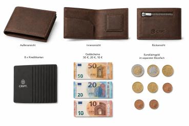 CRIPT MICROT SLIM WALLET NATURE BROWN