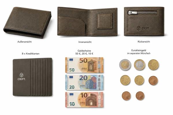 CRIPT MICRO SLIM WALLET METALLIC BRONZE
